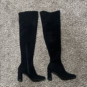 Jeffrey Campbell Elegant Black Over the Knee Boots
